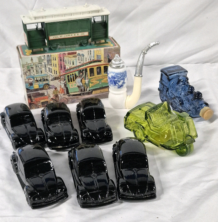 10 Vintage AVON Men's Aftershave Bottles - Up to 7" Long