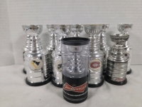 10 Figurines of The Stanley Cup w/ Different NHL Team Logos | Tallest Measures 4"