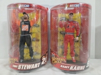 2 Winner's Circle NASCAR Figurines | Tony Stewart #20 & Kasey Kahne #9