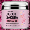 New TRSTAY Japan Sakura Moisturizing and Firming Neck and Face Cream HYALU B5 size in description - 3