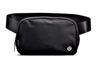 New LULULEMON Athletica Everywhere Belt Bag Model LU9AX2S Black - 7.5" &times; 5" &times; 2"