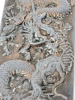 Stunning Antique Presumed Copper Small Box With Chinese Dragon Relief on Top - 1.5" &times; 3.65" &times; 1.25" High, Broken Lid Hinge - 3