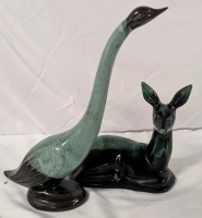 2 Blue Mountain Pottery Style Animals. Tallest is 10.5" Tall
