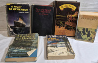 8 Vintage Hard & Softcover Classic Books - Lord of the Rings Trilogy, Mutiny on the Bounty and Mark Twain.++