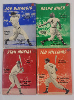 Vintage 1950s The Barnes All-Star Library Baseball Legends , Complete Set . Joe DiMaggio , Ralph Kiner , Stan Musial & Ted Williams