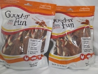 2 New Bags | Good n' Fun Triple Flavour Wing Snacks for All Dogs | Ea. Bag Has 340g | BB: 09/24/26