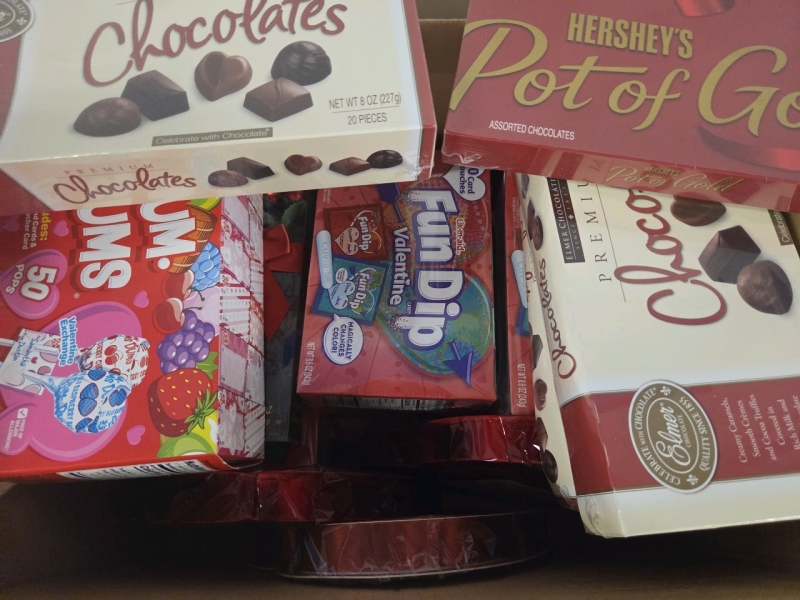New | HUGE Box FULL of Candy and Chocolate | Box Measures 18" x 13" x 12"