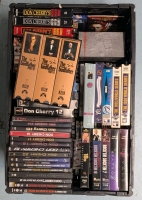 Bin FULL of DVD & VHS Movies & More : Sports, Don Cherry, 1992-93 World Series, The Godfather, The Wire, Beverly Hills 90210 The Seventh Season