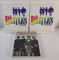 Three (3) The Beatles Books . The Beatles : A Celebration &times;2 (hardcover) & The Beatles : Unseen Archives (hardcover) . Some shelf wear to dust jackets