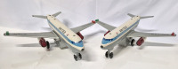 2 United N737U Model Planes - 14.5" Long and 13.5" Wide - Untested, Sold As-Is