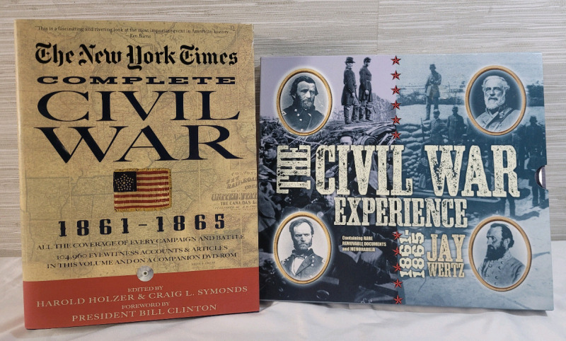Two (2) Civil War History Books . The New York Times Complete Civil War 1861-1865 & The Civil War Experience
