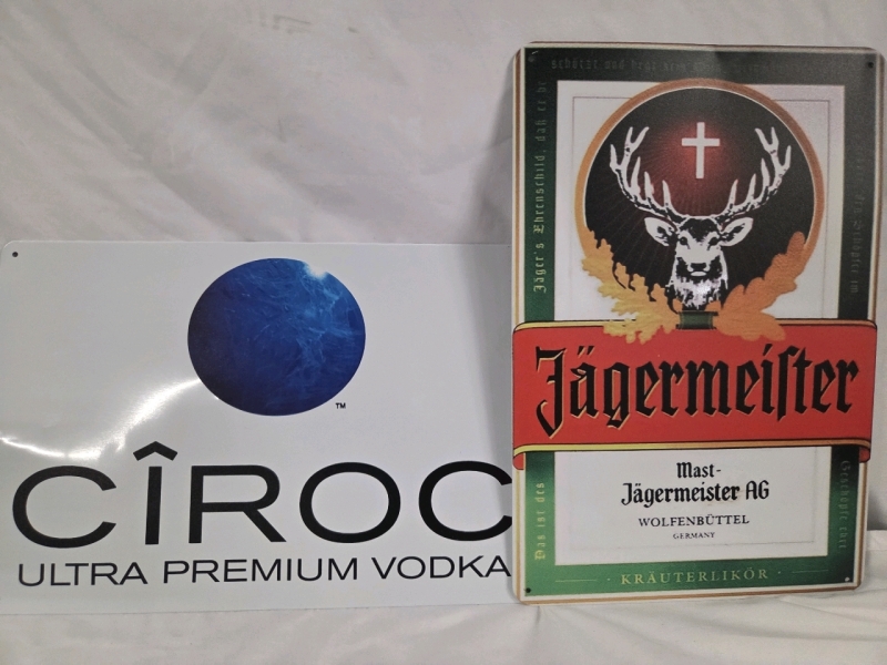 New | 12" x 8" Alcohol Themed Signs