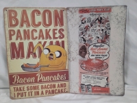 2 New | 12" x 8" Pancake Themed Signs