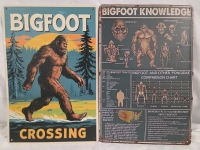 2 New | 12" x 8" Bigfoot Themed Signs