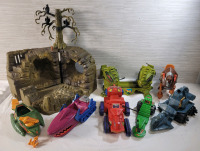 As Is Vintage 1981 - 1984 He-Man Masters of the Universe Action Figure Vehicles & Fright Zone Playset . AS IS - Vehicles & Playset Missing Pieces