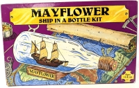 Vintage As-New 1984 MAYFLOWER Ship in a Bottle Kit by Woodkrafter Kits (No. 204) <br/>