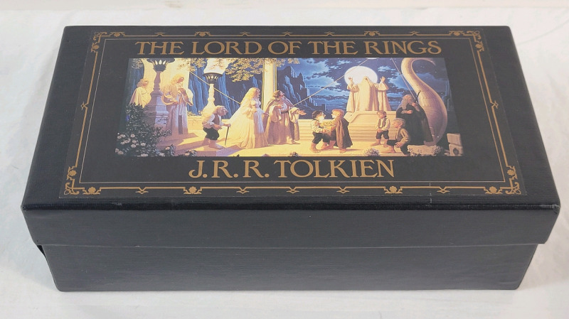 1986 The Lord of the Rings by J. R R. Tolkien Cassette Tape Box Set w/Map , Complete