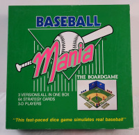 Baseball Mania ...The Boardgame , Complete