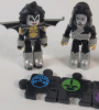 2002 KISS Art Asylum Mini-Fig Set w/Puzzle Pieces . Measures 3.5" Tall Each - 2