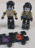 2002 KISS Art Asylum Mini-Fig Set w/Puzzle Pieces . Measures 3.5" Tall Each - 3