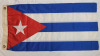 Double Side CUBA Flag , Measures 14"&times;28.5"