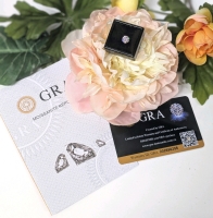 New 1.0ct Moissanite Lab Diamond, Round Brilliant Cut - GH - VVS1, GRA Report, Tests Positive with a Diamond Tester (More Brilliant Than a Diamond)