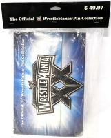 Vintage 2004 Sealed WRESTLEMANIA XX Official Pin Collection - 20 Pin Set