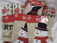 New | Assorted Cloth Holiday Supplies | Includes Napkins, Sacks & Gift Bags