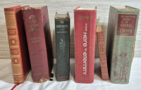 6 Vintage Hardcover Books - The Favorite Works of Mark Twain Garden City +++