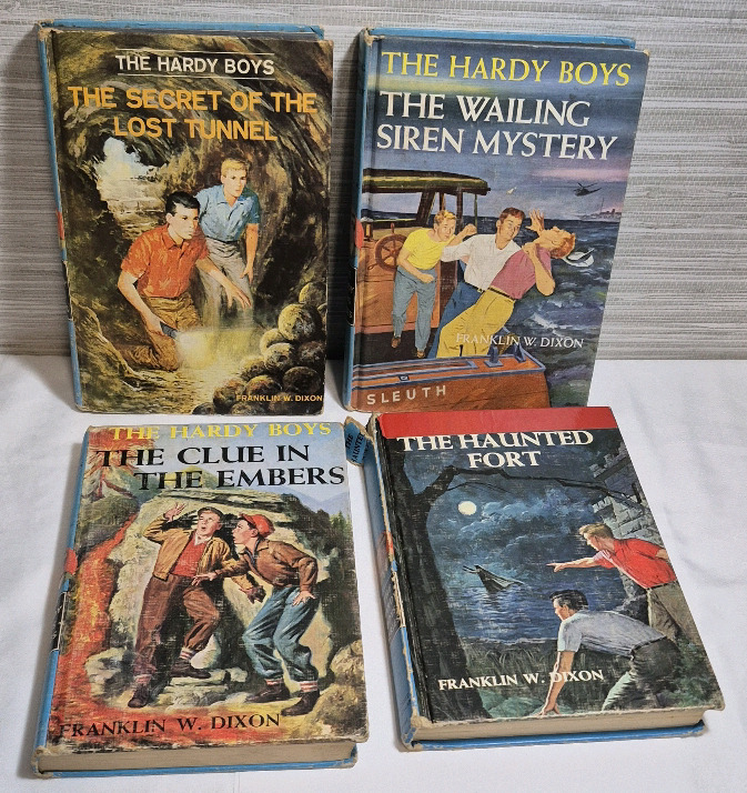 4 Vintage 1950's The Hardy Boys Hardcover Books