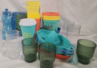 32 New | Assorted Kitchen Lot Includes Cups, Juice & Strainer, Bowls & More!