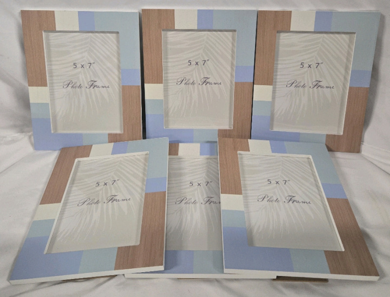 6 New | 5" x 7" Photo Frames W/ Stands