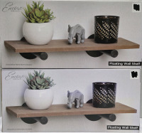 2 New | Encore Home Decor Floating Wall Shelves | Box Measures 16" x 7&frac12;"