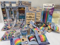 New | Assorted Crafts Lot | Includes Washi Tapes, Pens, Stamps & More