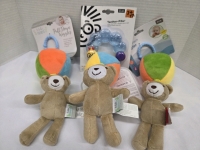 4 New | Baby Toys Lot | Includes (3) Pull Down Wiggler Bears & (1) Teetherpillar Water Filled Teether