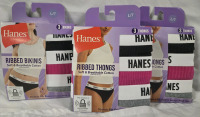 9 New | Size L/7 Hanes Thongs & Bikinis