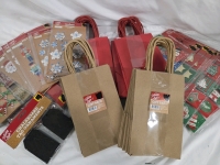 New | Perfect Holiday Wrapping Night Lot | Includes Small Gift Bags, Tags & Stickers