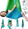 New Sensory Hammock Swing for Kids, Double-Layer & 360&deg; Swivel Hanger, Indoor Therapy Swing Great for Autism, ADHD, Sensory Processing Disorder (COLOURS MAY VARY) Holds Up to 220lbs | Retails Over $60!