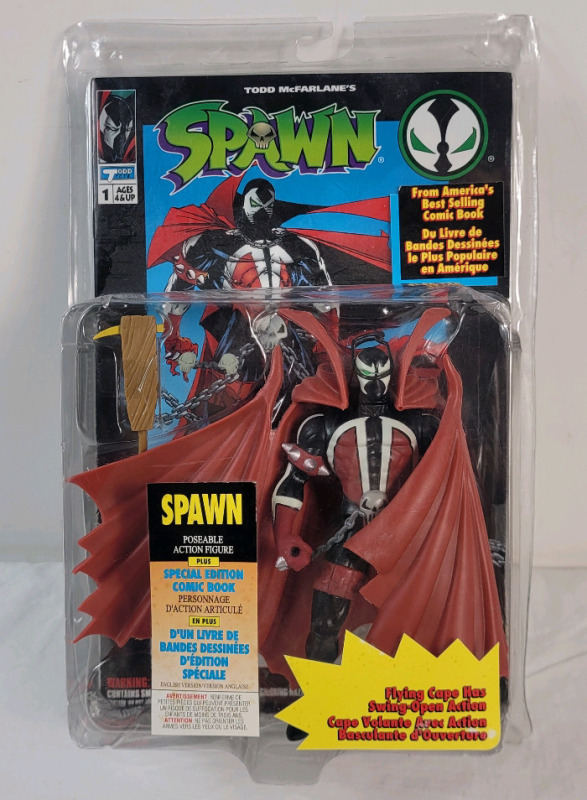 Vintage 1994 Original Spawn 6" Action Figure in Package w/Protective Blister Pack