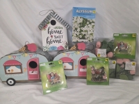 New | Assorted Garden Decor Lot | Also Includes 25 SQ. FT. Of Seed Mixture