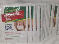 18 New | Absorbine Plus XL Pain Relief Back Patches | Ea. Measure 9" x 4"