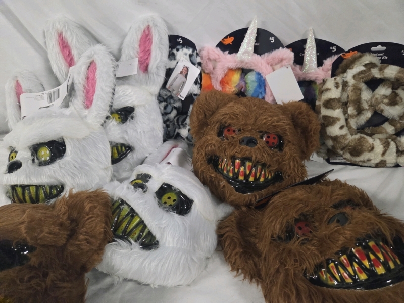 New | Assorted Halloween Costumes & Masks Lot | Retails $50+