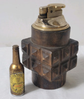 Vintage Table Lighter & Souvenir Bottle Lighter