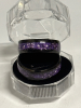 Two 8mm Amethyst Style inlaid Stainless Steel Ring with Sequin Detailing Both Size 13 - 6
