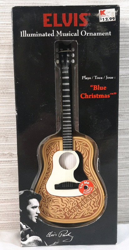 Vintage Elvis Presley Illuminating Musical Ornament | Package is 9&frac12;" Tall, 4" Wide | Tested, Works