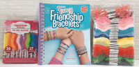 New Lot of Friendship Bracelet Products | Includes Rainbow Friendship Thread Packs & Fancy Friendship Bracelet Guide