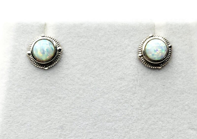 NEW Sterling Silver White Opal (1.62ct) Earrings, W/A $425.00 (with appraisal) Opal is the birthstone for October.