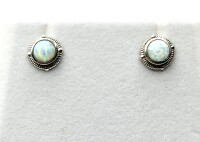 NEW Sterling Silver White Opal (1.62ct) Earrings, W/A $425.00 (with appraisal) Opal is the birthstone for October.