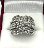 NEW Sterling Silver Natural Diamond (0.50ct) Ring, Size 7, W/A $1185.00 (with appraisal) Diamond is the birthstone for April.
