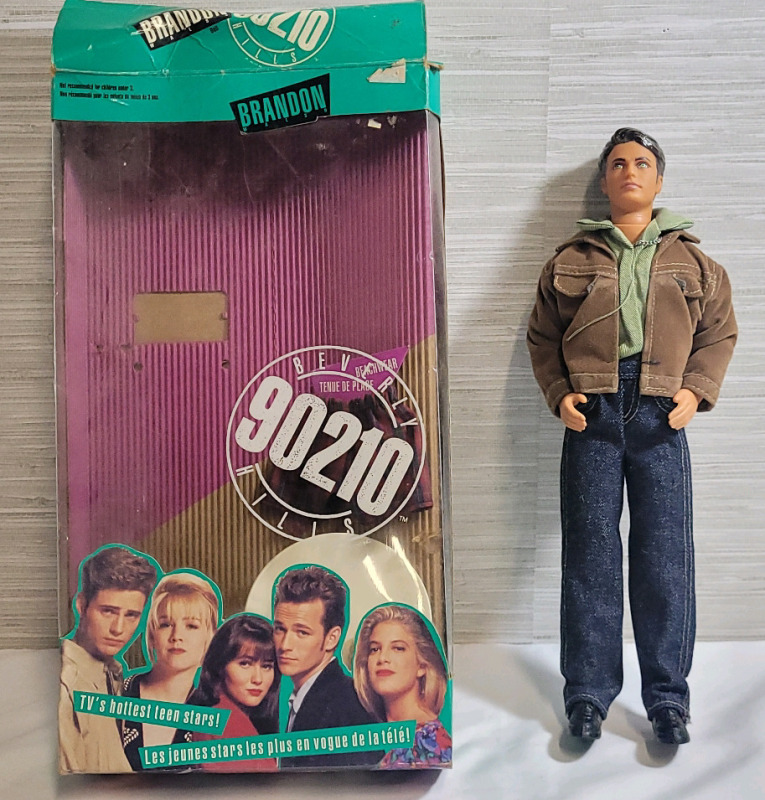 Vintage 1991 Beverly Hills 90210 " Brandon Walsh " 12 Doll w/Original Box , Open